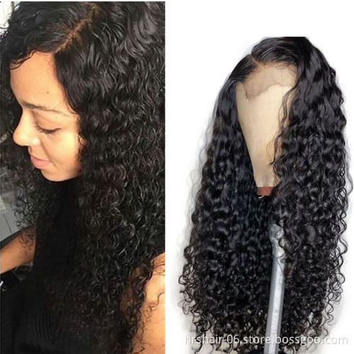 360 full lace human hair wigs Pre Plucked With Baby Hair Straight Peruvian Remy Human Hair Full Lace Front Wigs For Black Women